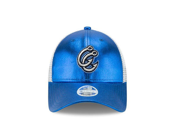New Era - 9Forty Adjustable - Womens Trucker Chic Cap - Road Logo - Royal