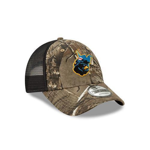 West Virginia Black Bears Realtree Camo Trucker Hat