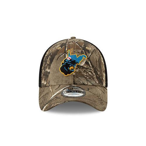 West Virginia Black Bears Realtree Camo Trucker Hat
