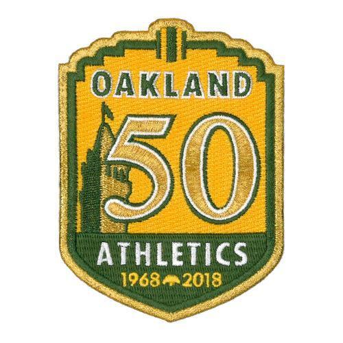 Oakland Athletics Emblem Source 50th Anniversary Patch