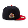 Iowa Cubs 2019 July 4th Fitted Cap, Navy/Red