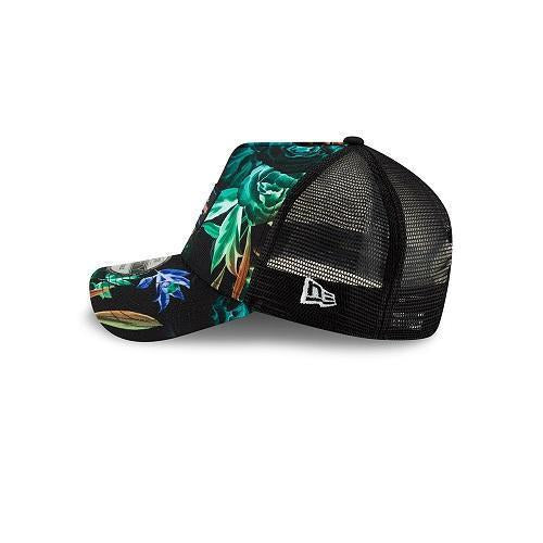 Jacksonville Jumbo Shrimp New Era Floral Trucker 9Forty