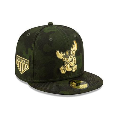 Wilmington Blue Rocks 2019 Armed Forced Camo Fitted Game Cap