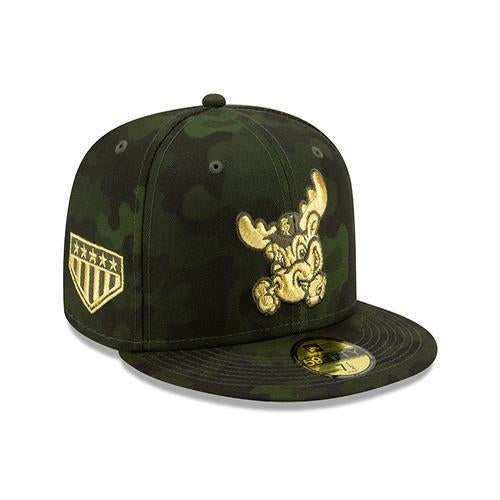 Wilmington Blue Rocks 2019 Armed Forced Camo Fitted Game Cap