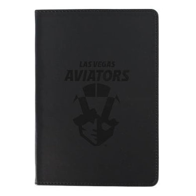 Las Vegas Aviators Pro Specialties Group Primary Logo Black Faux Leather Journal