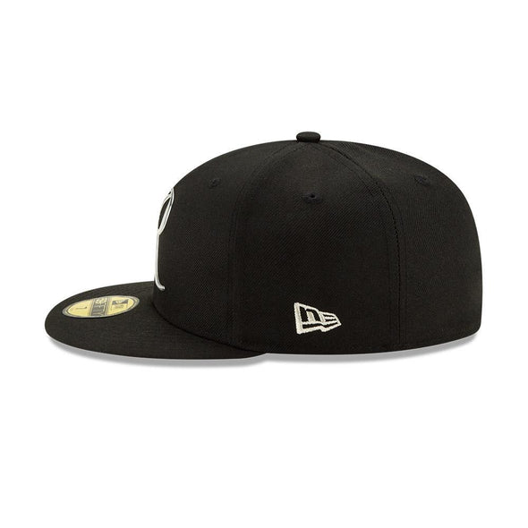 Tacoma Rainiers 59Fifty Black Chrome Fitted