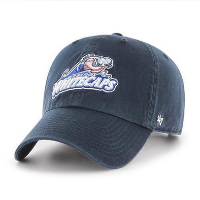 West Michigan Whitecaps Primary Logo Clean Up Navy Cap