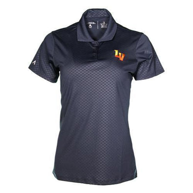 Women's Las Vegas Aviators Antigua Inspire LV Navy Polyester Short Sleeve Polo