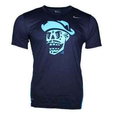 Men's Las Vegas Reyes de Plata Nike Skull Fluorescent Navy Dri-Fit Polyester Short Sleeve T-Shirt