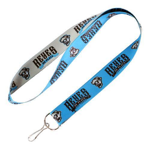 Las Vegas Reyes de Plata Wincraft Skull Lettering Gray/Blue 1" Lanyard