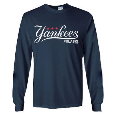 Pulaski Yankees Long Sleeve T-Shirt - Navy