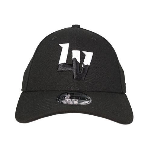 Las Vegas Aviators New Era LV Black/White 39Thirty Stretch Fit Hat
