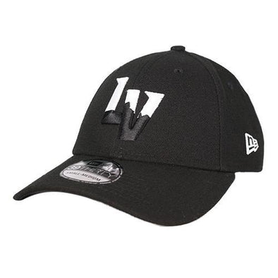 Las Vegas Aviators New Era LV Black/White 39Thirty Stretch Fit Hat