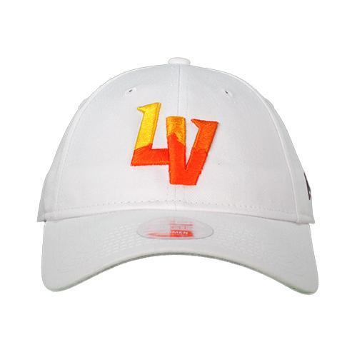 Women's Las Vegas Aviators New Era LV White 9Forty Strapback Hat