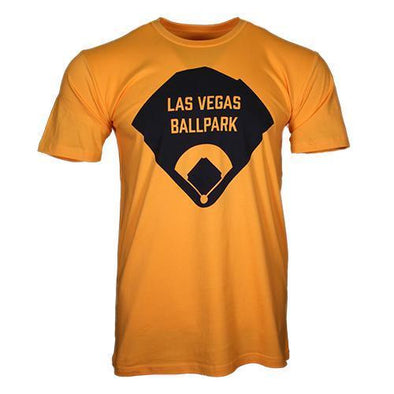Men's Las Vegas Ballpark Vegas Apparel Diamond Gold Cotton Short Sleeve T-Shirt