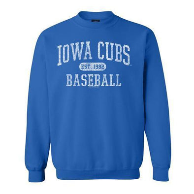 Iowa Cubs Comfort Fleece Crewneck, Royal