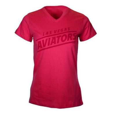 Las Vegas Aviators AVIATORS - WMN LVA DIAGONAL PNK TEE