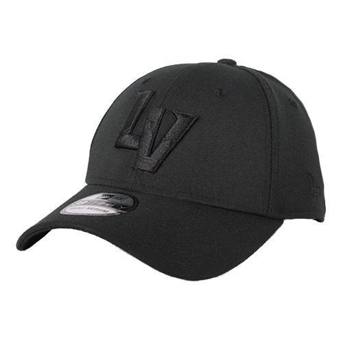 Las Vegas Aviators New Era LV Black/Black 39Thirty Stretch Fit Hat