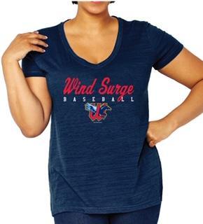 Womens Curvy V-Neck