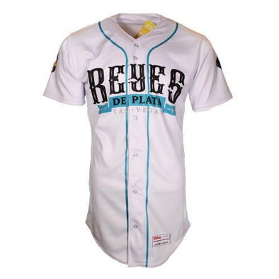 Men's Las Vegas Reyes de Plata Wilson On-Field White Authentic Jersey
