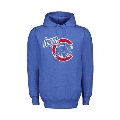 Iowa Cubs Walking Bear Retro Heather Hoodie, Royal