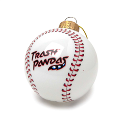 ORNAMENT GLASS BASEBALL PRIMARY/TP