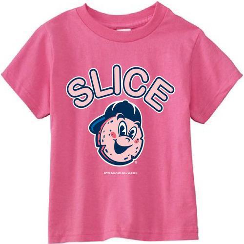 Trenton Thunder Toddler Hot Pink Slice logo T-Shirt