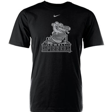 Lowell Spinners Silver Primary Logo Tee