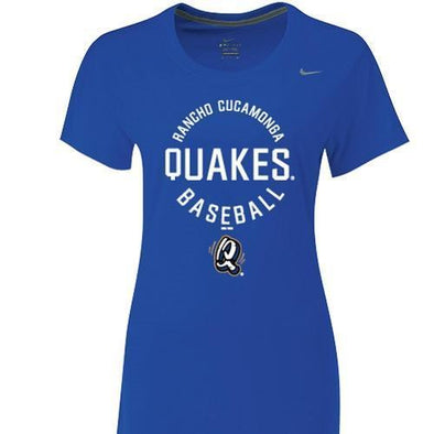 Rancho Cucamonga Quakes Ladies Nike Dri Fit Royal Tee