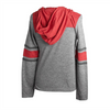 Antigua Ladies Red/Grey Primary Hoodie