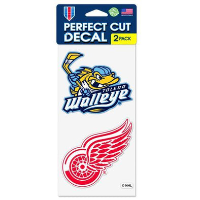 Walleye / Red Wings Decal 2-Pack