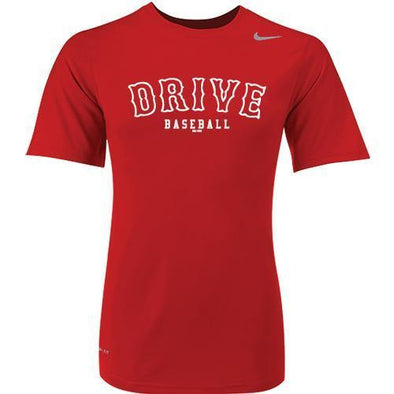 Greenville Drive Nike Red Dri Fit DRIVE Tee