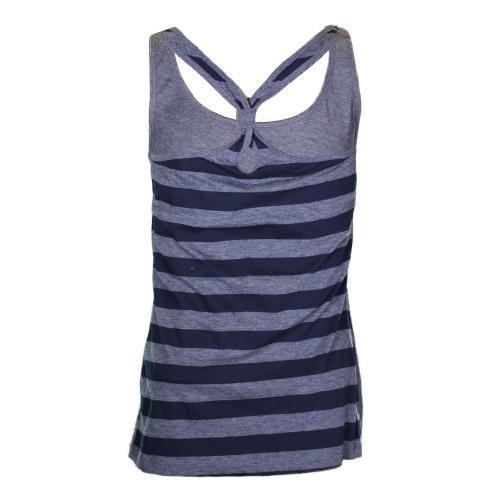 Girls' Las Vegas Aviators Kavio! Diagonal Striped Navy Blend Tank