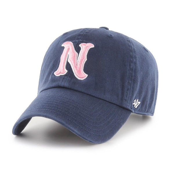 Nashville Sounds '47 Brand Pink N Logo Navy Clean Up Hat