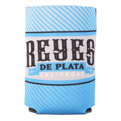Las Vegas Reyes de Plata Wincraft Primary Logo Lettering Black/Blue 2-Sided Can Cooler