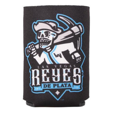 Las Vegas Reyes de Plata Wincraft Primary Logo Lettering Black/Blue 2-Sided Can Cooler