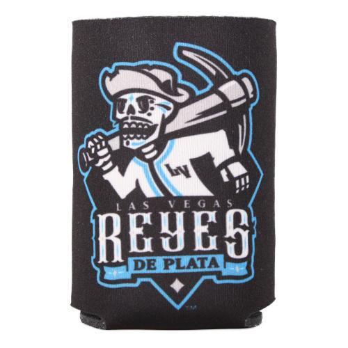 Las Vegas Reyes de Plata Wincraft Primary Logo Lettering Black/Blue 2-Sided Can Cooler