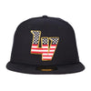 Las Vegas Aviators New Era LV Navy Stars & Stripes 59Fifty Fitted Hat