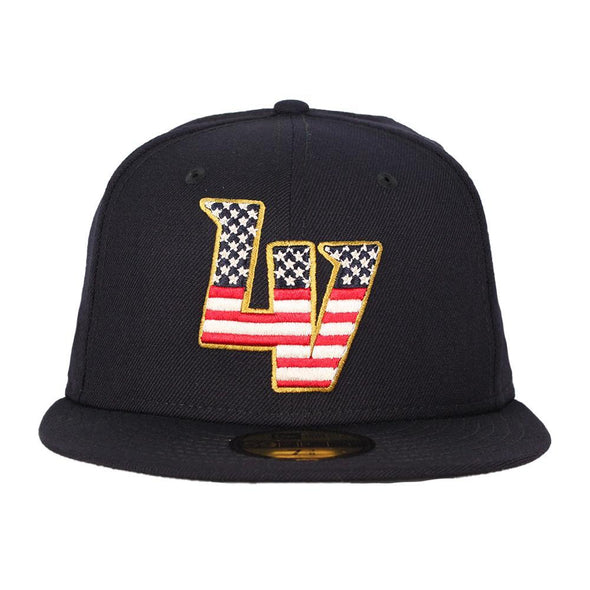Las Vegas Aviators New Era LV Navy Stars & Stripes 59Fifty Fitted Hat