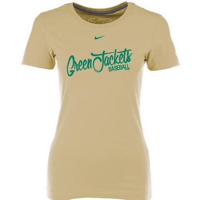 Augusta GreenJackets Ladies Nike Vegas Gold Script Tee