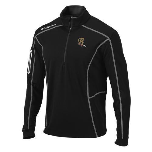 Scranton/Wilkes-Barre RailRiders Columbia Black Omni-Wick Shotgun 1/4 Zip