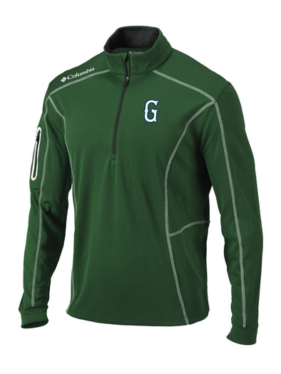 Greenville Drive Columbia Men's Green 1/4 Zip Pullover