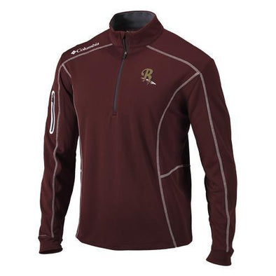 Scranton/Wilkes-Barre RailRiders Columbia Maroon Omni-Wick Shotgun 1/4 Zip