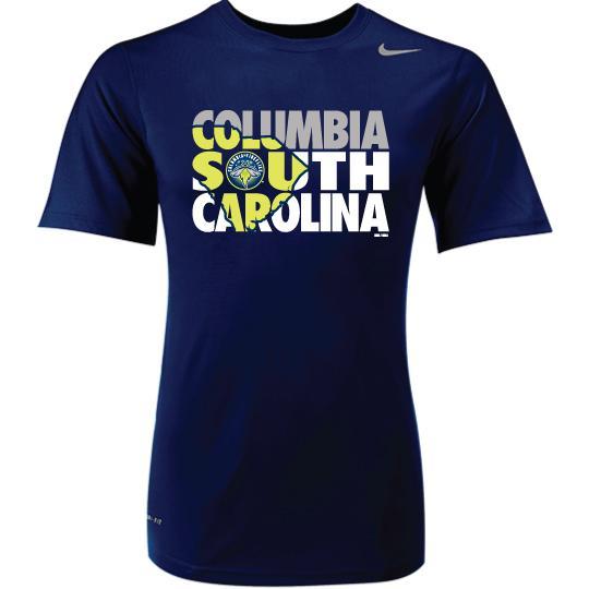 Columbia Fireflies Adult Navy Nike State Tee