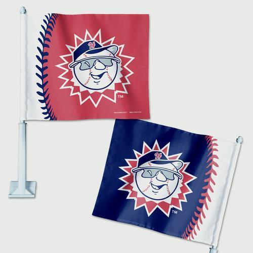 Hagerstown Suns Suns Car Window Flag