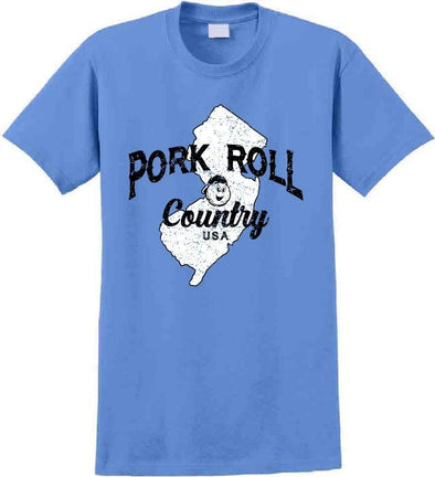 Adult Carolina Blue Pork Roll Country t-shirt