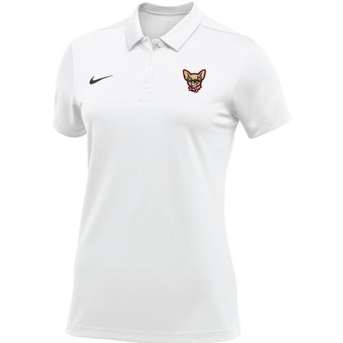 El Paso Chihuahuas NIKE- WMN WHITE DOG HEAD POLO