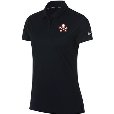 El Paso Chihuahuas NIKE- WMN BLACK CROSSBONES POLO