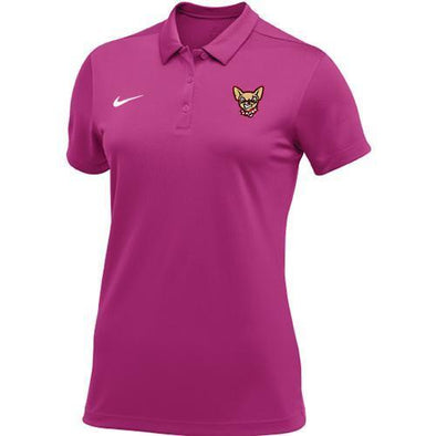 El Paso Chihuahuas NIKE- WMN VIVID PINK DOG HEAD POLO