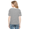 Indianapolis Indians Women's White Wash Coed Striped Tee